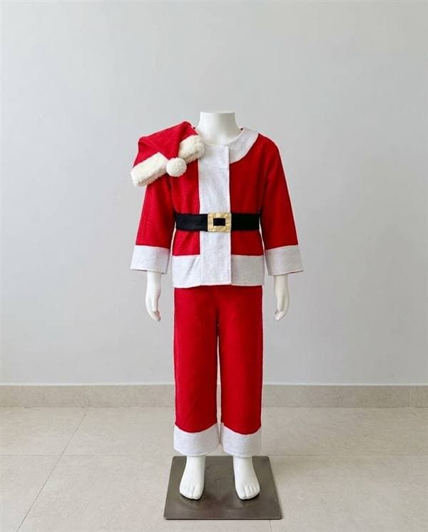 Papá Noel con gorro y cinturón