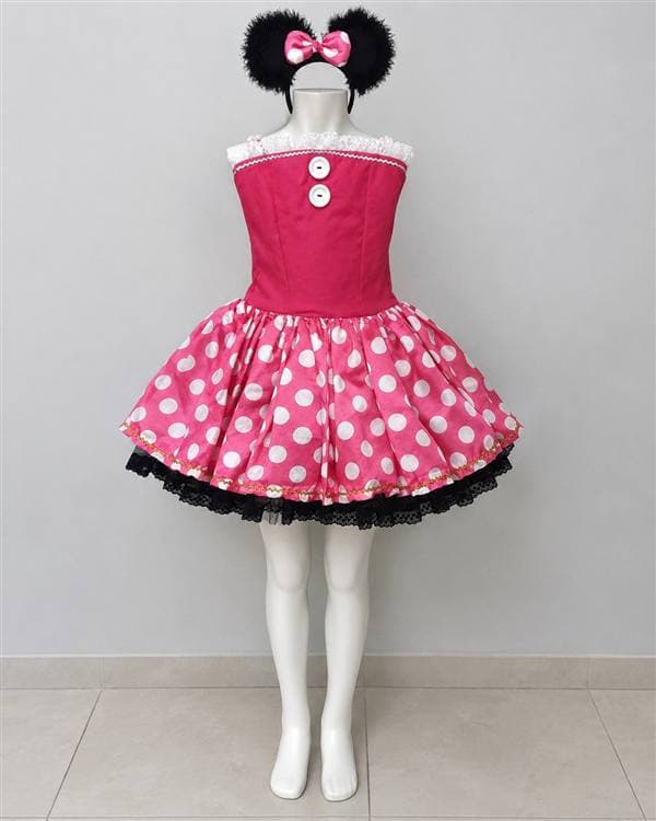 Minnie rosada con diadema